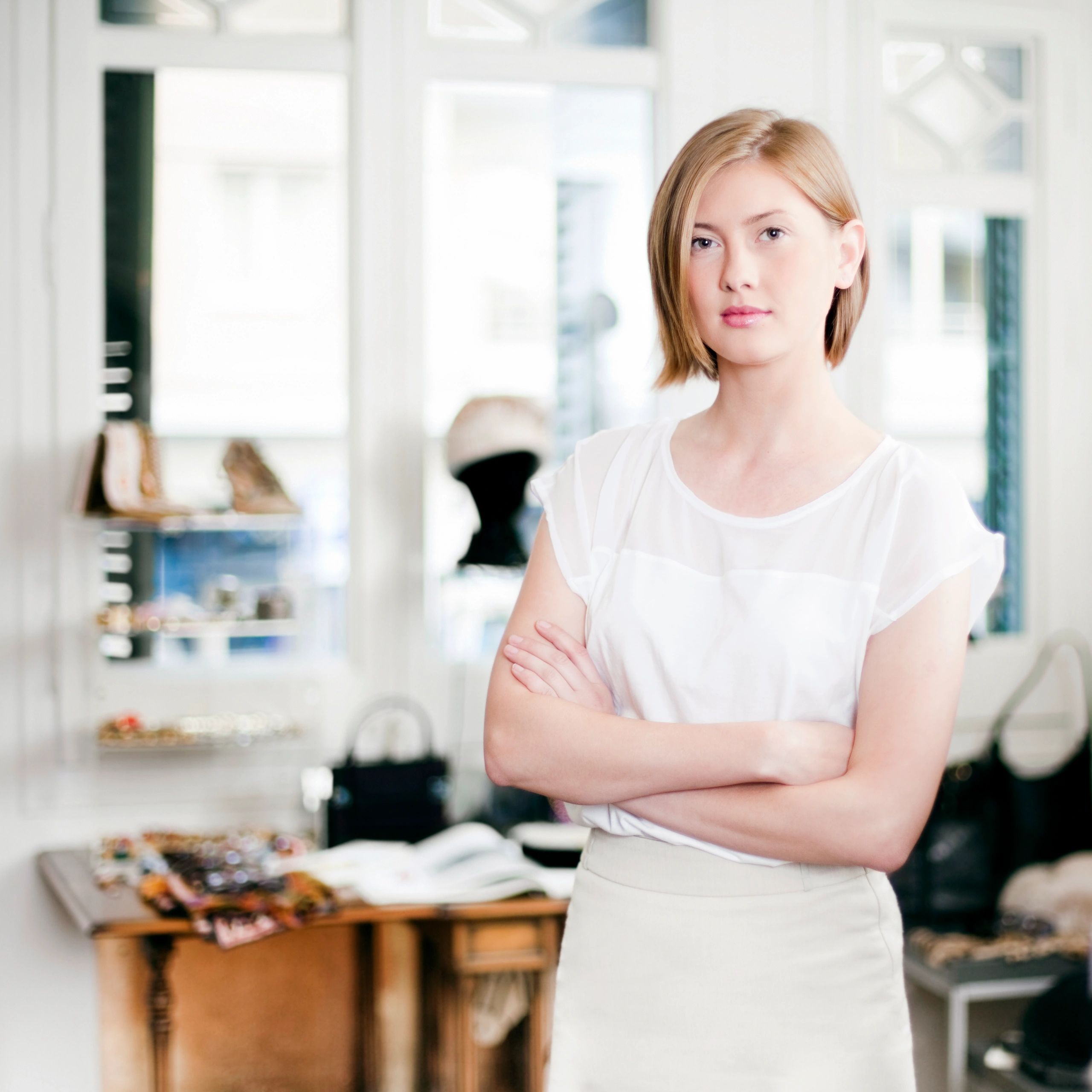 Portrait representing a private art collector